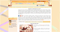 Desktop Screenshot of ice-cream-recipes.com