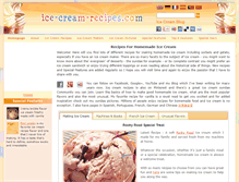 Tablet Screenshot of ice-cream-recipes.com