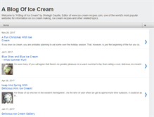 Tablet Screenshot of blog.ice-cream-recipes.com